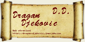 Dragan Đeković vizit kartica